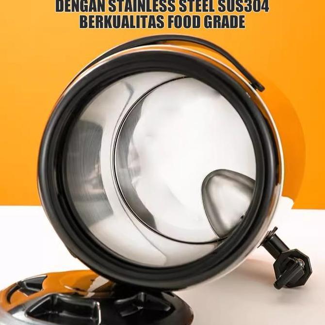 OSANTEKNO Termos Air Milk Tea Bucket Serbaguna Milk Tea Dispenser Drink Jar Stainless Steel SUS304 T