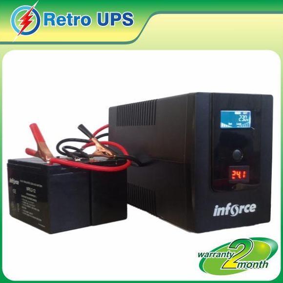 UPS MODIF MODIFIKASI EKSTERNAL AKI 24V INFORCE 1200VA BARU - UPS MODIFIKASI ORIGINAL DAN TERPERCAYA