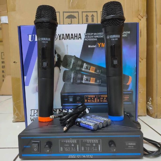 Singover- Mic Mikrofon Wireless Yamaha Ym-88 Microphone Wireless Uhf