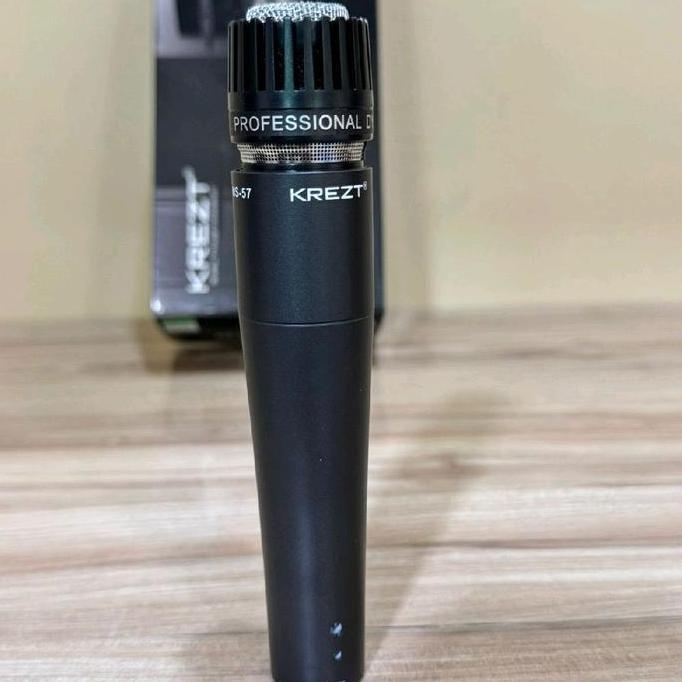 Singover- Mic Kabel Ms57 Krezt Original - Mic Kabel Untuk Mic Kendang Dan Mic Instrument Merk Krezt 