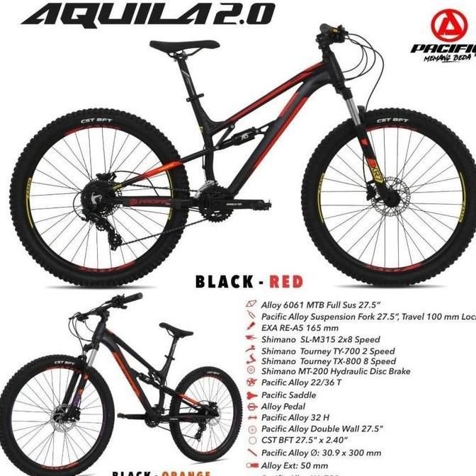 Terlaris Sepeda Gunung / Mtb 27.5" Pacific Aquila 2.0 Bike Mountain. - Onlinepratama88 Outdoor