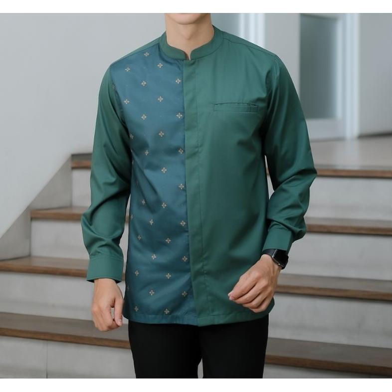 Disc Koko Kurta Lengan Panjang Bahan Toyobo Warna Putih Hitam Mocca Abu Olive M L Xl