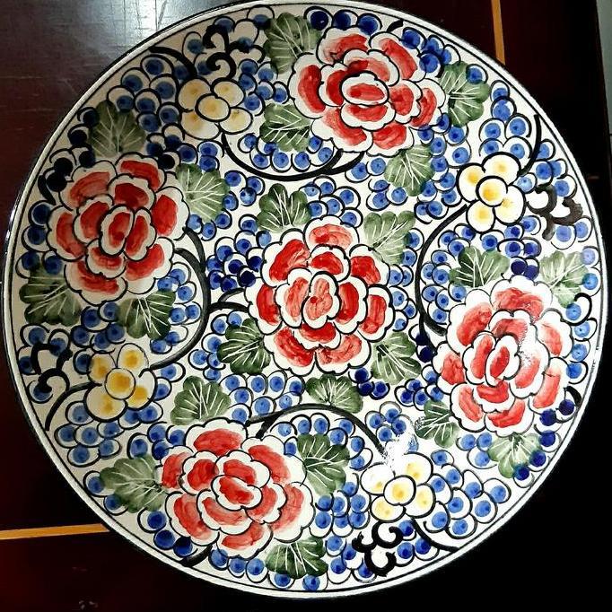 Piring Hias motif Batik Klasik