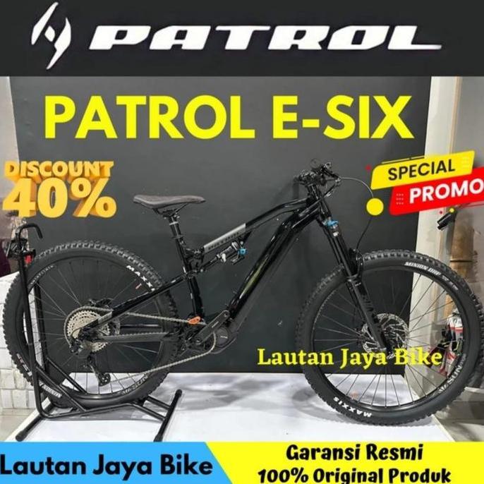 Terlaris Sepeda Gunung Patrol E Six Fork Fox Float 38 E-Bike