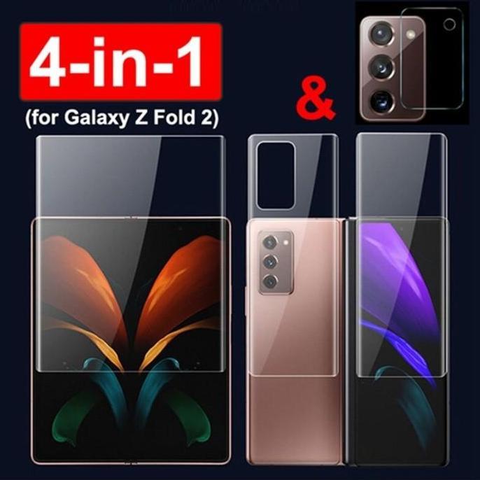 TERBARU - Pelindung Layar Kompatibel Untuk Samsung Galaxy Z Fold2 4 in 1 bahan hydrogel