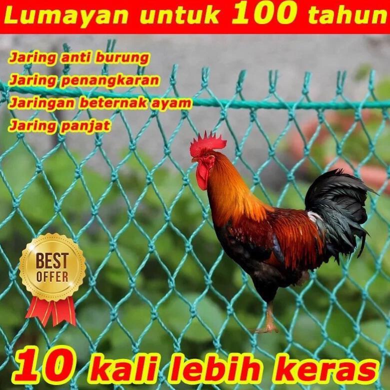Bisa Cod Jaring Anak Ayam ~ Ukuran 1,5Mx10M [Lubang 1Cmx1Cm] ><