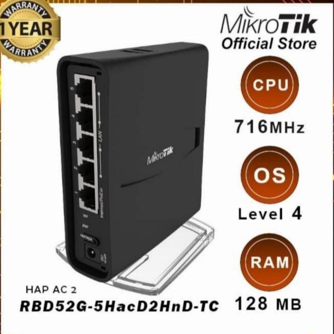 Mikrotik RBD52G-5HacD2HnD-TC haP-AC2 Wireless Router Indoor RBD52G