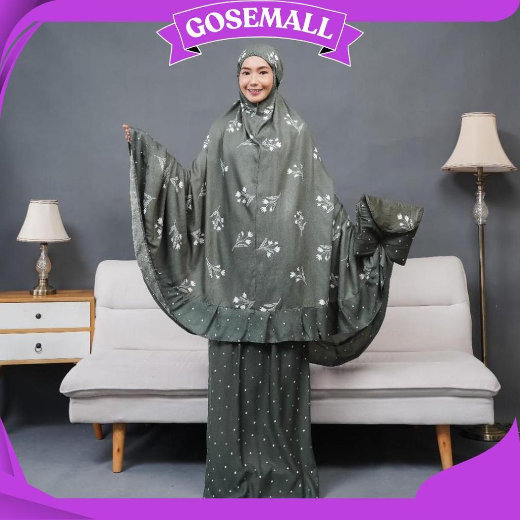 Mukena Dewasa Katun Rayon Premium Super Jumbo Bahan Jatuh Dan Adem Mukena Traveling Motif Sale
