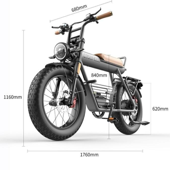 Terlaris Diskon Sepeda Listrik Coswheel Ct20 750 Watt Sepeda Listrik Coswheel - 25 Ah - 25 Ah