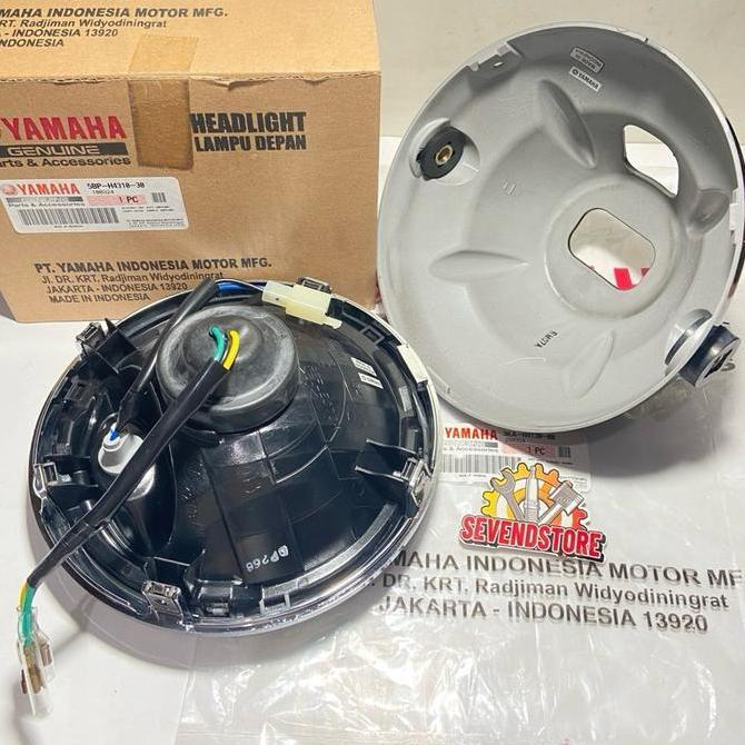 Promo Refflektor Lampu Depan Assy Set Yamaha RX King RXK Bulat Original YGP Diskon