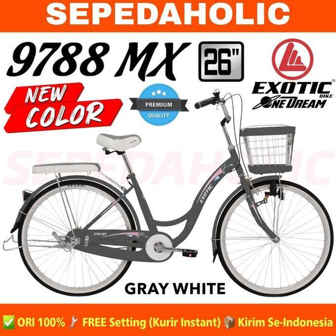 Terlaris Sepeda Keranjang Dewasa Perempuan Exotic Et 9788 Mx 26 Inch