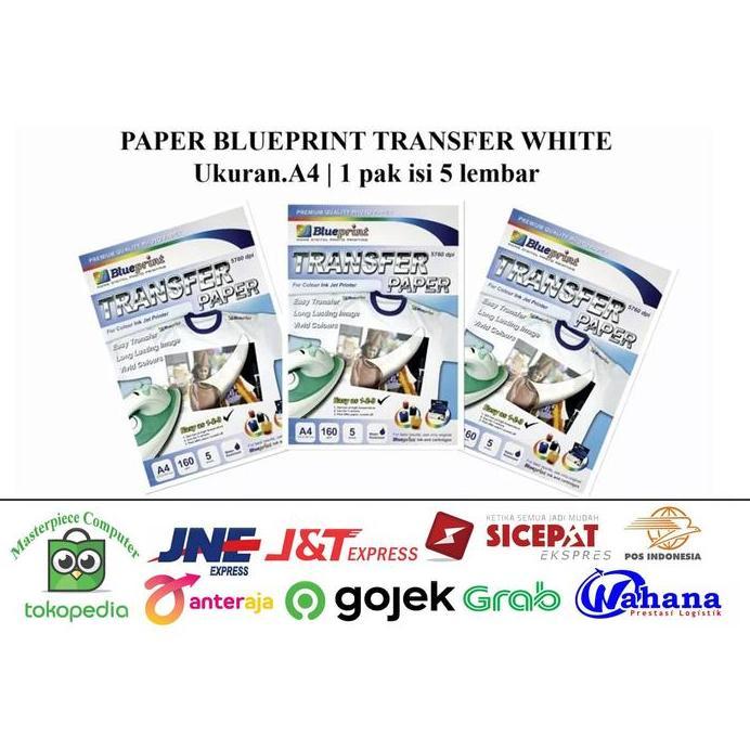 KERTAS SABLON KAOS PUTIH /PAPER BLUEPRINT TRANSFER WHITE