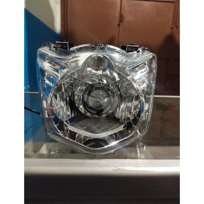 Promo lampu depan beat karbu set projie Diskon
