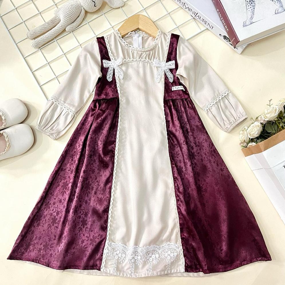 Limited Gamis Anak Akleema By Mybee Usia 2-8 Tahun - Long Dress Anak Perempuan - Gamis Lebaran 2026 