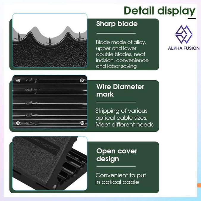 DB292 - Slitter Tube Stripper Fiber Optic 4.5-11mm Fiber Optic Stripper Pengupas Kabel Listrik dan F