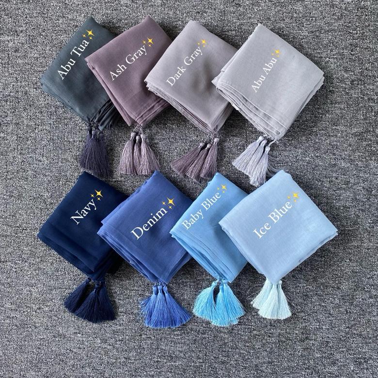 Hijab segi empat paris tassel | Hijab Tassel | Hijab Segi Empat Tessel - Amascarf COD