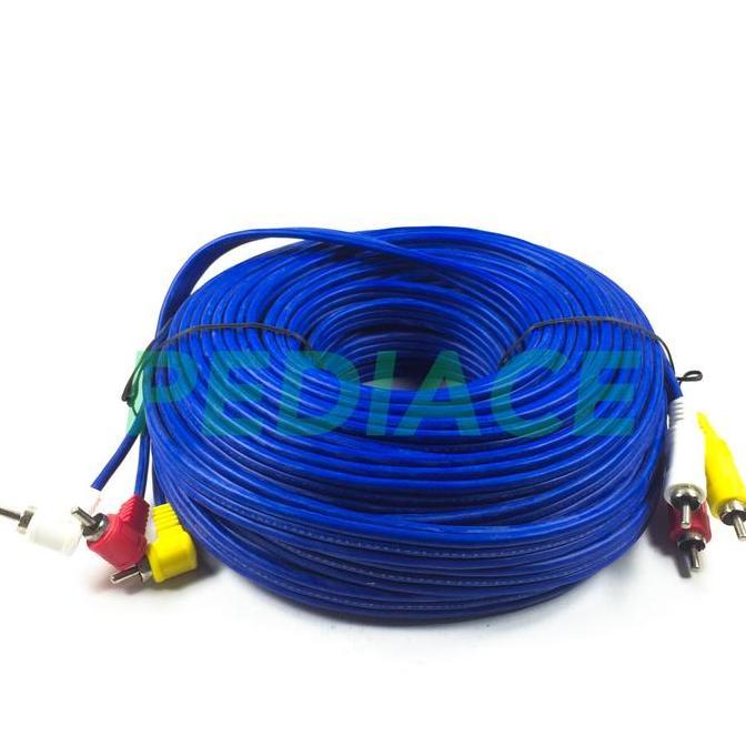 DE97 - Kabel RCA 3 Ke 3 Male 20 Meter Merk KITANI (Cable RCA) Panjang 20m