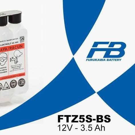 Promo aki kering motor FB furukawa FTZ5S-BS honda beat supra x Diskon