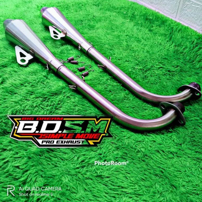 HOT PRODUCT knalpot BMX CUB pnp motor supra vega jupiter Free Laser Nama gratis