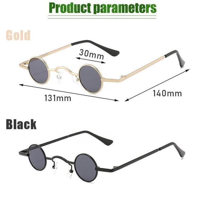 QWEKLY Kacamata boboho Hitam Bulat / Kacamata Wanita Bulat Kecil Fashion Korean Style Kaca Mata Simp