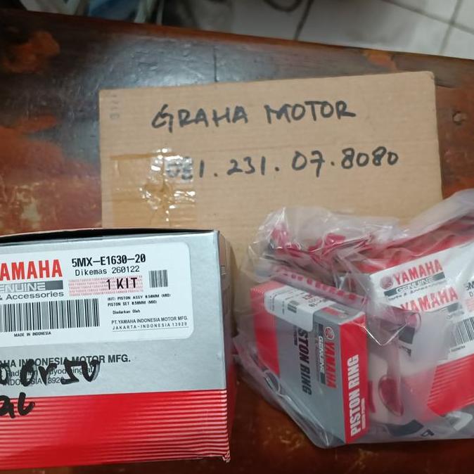 Promo piston kit yamaha mio/mio sporty oversize 50 original yamaha 100% Diskon