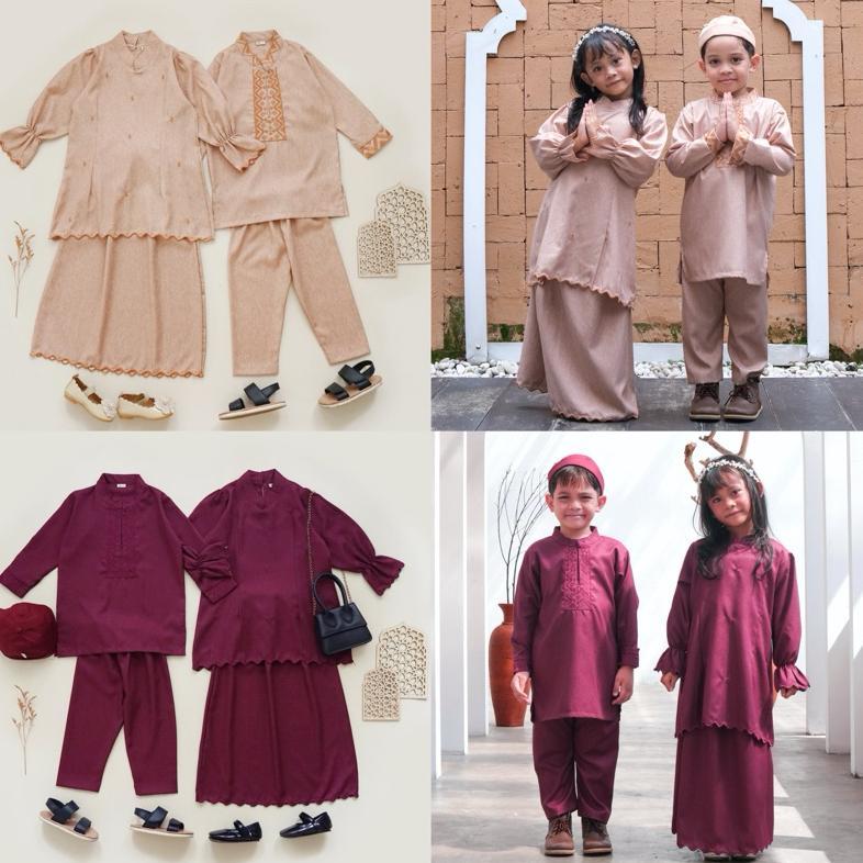 Terbaru Cahaya Raya Series Tunik Set & Koko Set Anak 1-7 Tahun | Baju Kurung Anak Perempuan Setelan 