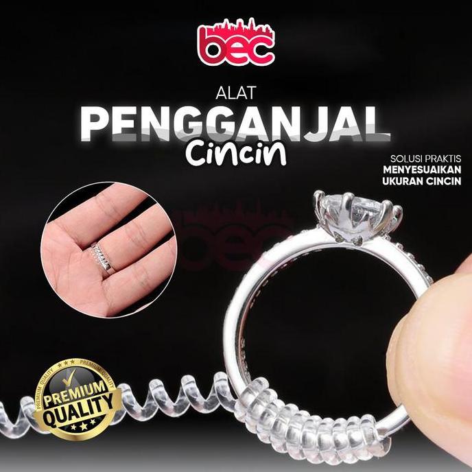 AKARAY [BEC] Alat Pengganjal Cincin - Silicone Spiral Ring Adjuster | Pengatur Ukuran Cincin Kebesar