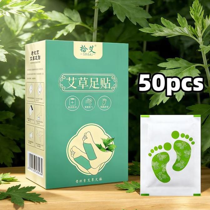 SINLOWY 50pcs Koyo Kaki Detox Foot Patch Itsuki Kenko Foot Patch Detox Kaki Relief Kelelahan
