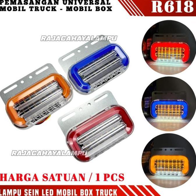Lampu Bak Truk 24V Sein Running Led / Lampu Led Sein Truk 24V 12V Running Light Belakang Mobil Truck