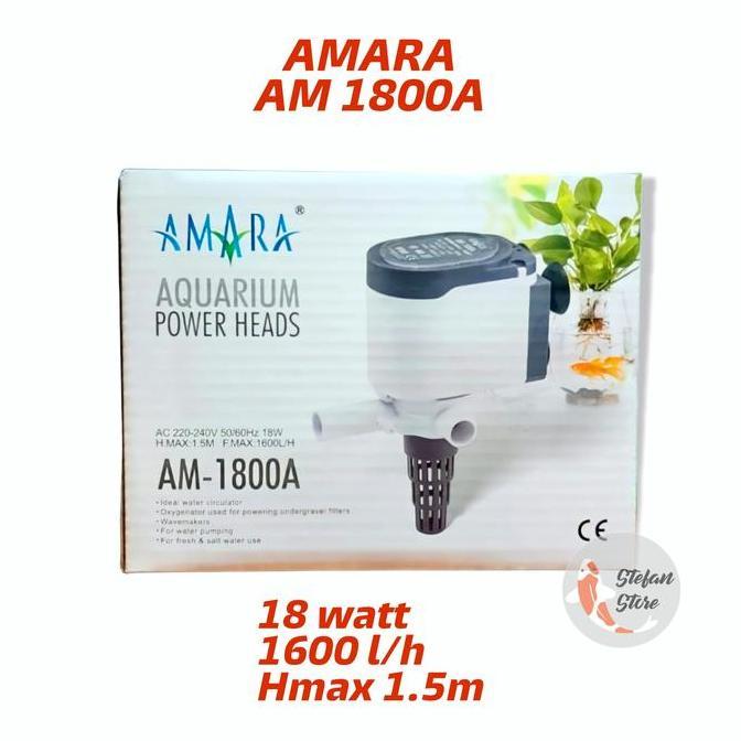 AMARA AM 1800 A POWER HEAD POMPA CELUP AQUARIUM AMARA 1800A AMARA 1800