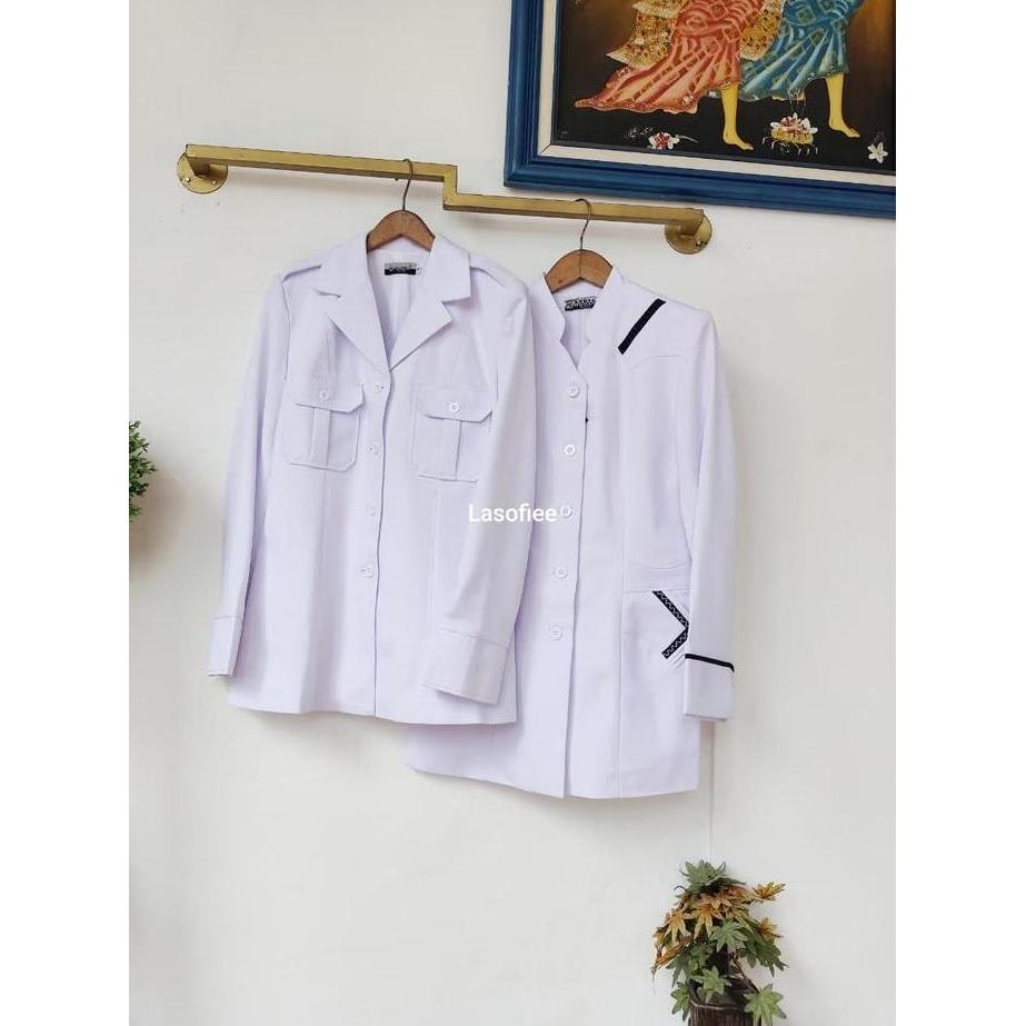 Sofi 17 - BAJU PDH ATASAN WANITA BLAZER ADA PURING/PAKAIN DINAS WANITA PREMIUM Bahan Polyester Furin