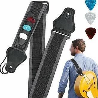 Altwill- Tali Gitar Akustik/Tali Gitar Listrik/Strap Gitar Kulit/Strap Bass Elektrik/Guitar Strap/St