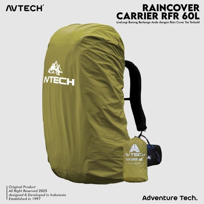 Ready Avtech - Rain Cover Bag Waterproof Pelindung Tas Anti Air 60-70 Liter - Cover Carrier 60 | Ori