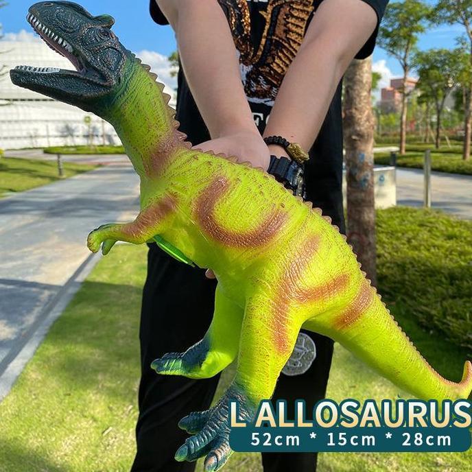 Wxyg- Mainan Dinosaurus Besar Mainan Dinosaurus Karet Lunak Besar Suara