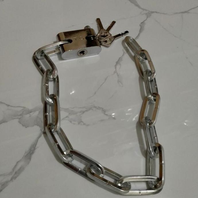 Waare- Gembok Rantai 60Cm Kunci Rante Pagar