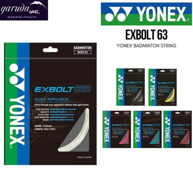 Senar Badminton Yonex Exbolt63 Senar Bulutangkis Yonex EXBOLT 63 SP