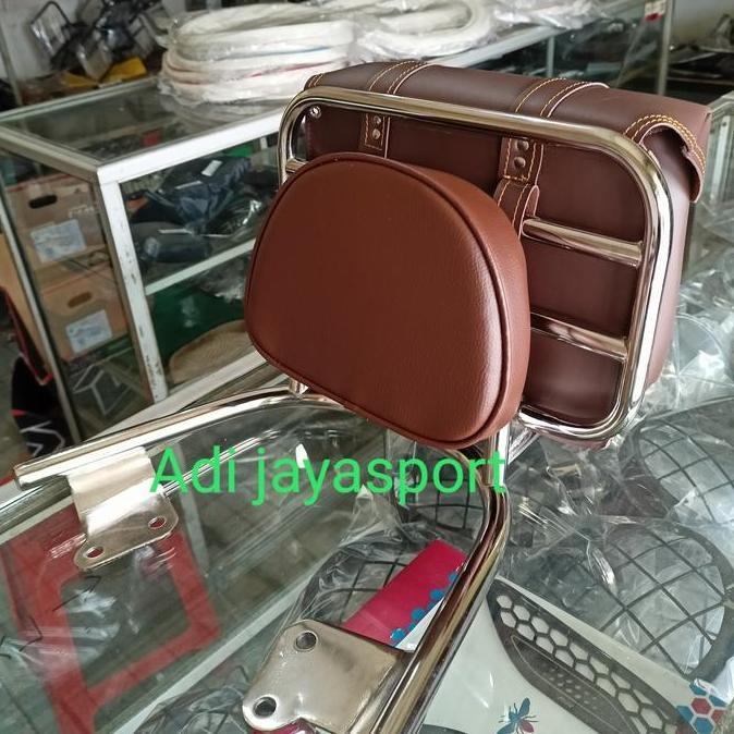 aksesoris Scoopy sandaran backrack Behel belakang Scoopy 2021