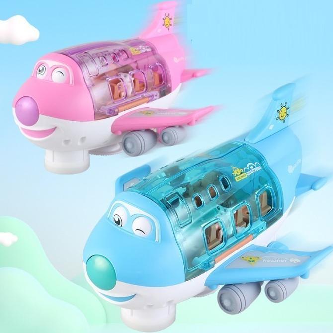 Pesawat Mainan Anak Airliner Universal Pesawat Lampu Musik
