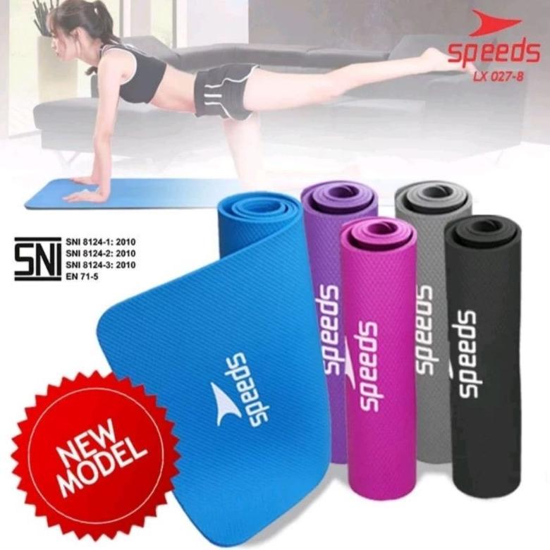 Speeds Matras Yoga NBR TPE Anti Slip Tebal 8mm