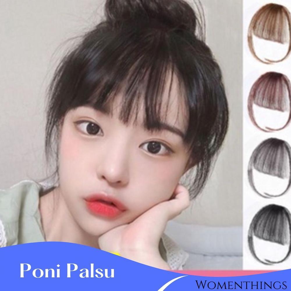Poni Palsu Depan Poni Rambut Palsu tipis / Hair Clip poni ala korea murah