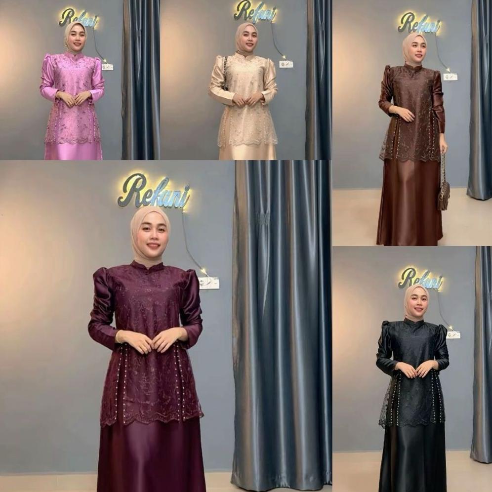 Baju Lebaran Model Brokat 2026 Terbaru Gamis Reffa Dress Kondangan Brokat Viral Baju Gamis Pesta Wan
