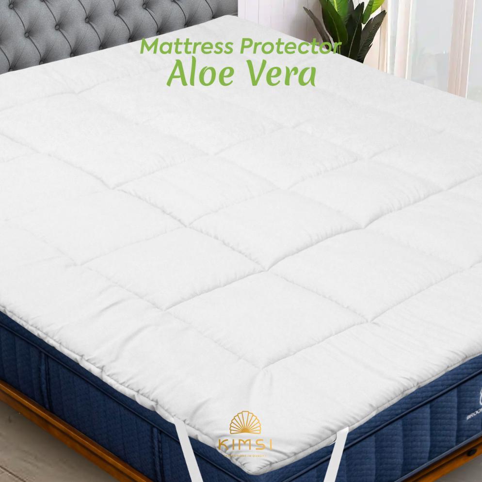 Matras Silikon Mattress Protector Aloevera Ukuran 90x200 / 100x200 / 120x200 / 160x200 / 180x200 / 2