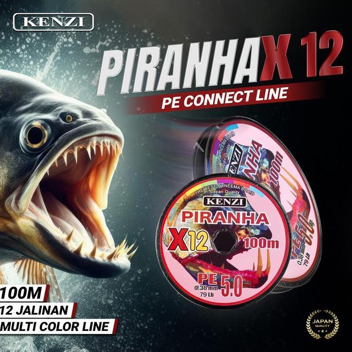 senar PE KENZI PIRANHA X12 100m 12100m