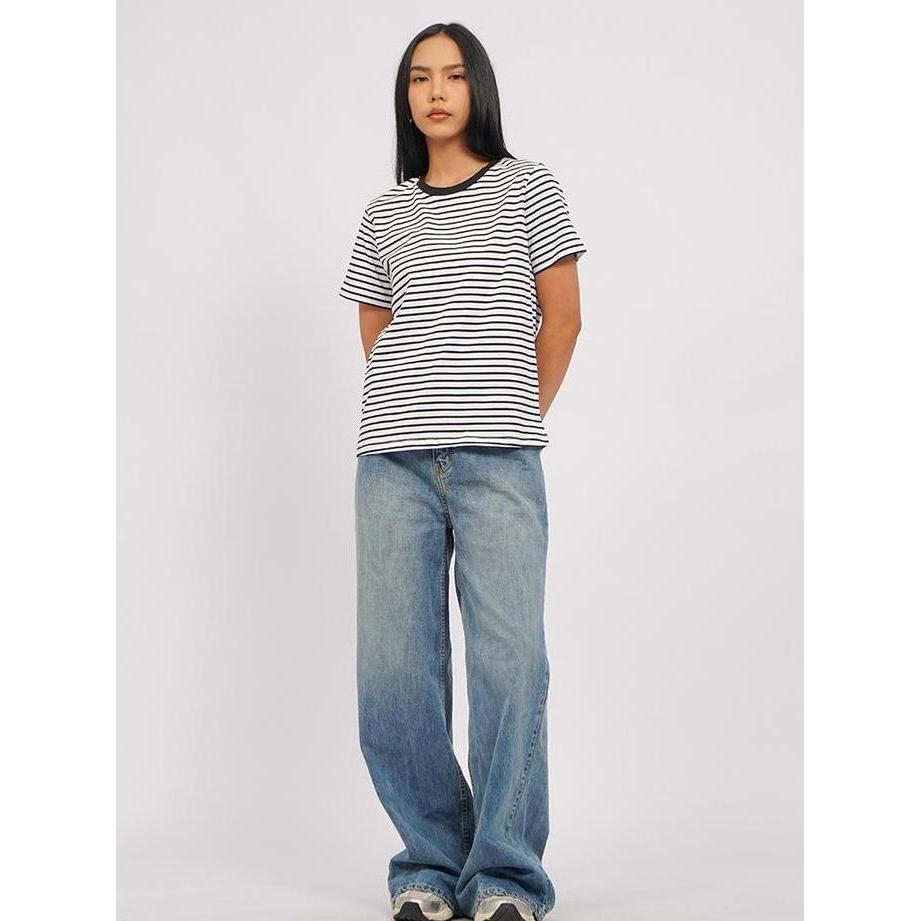 Sedia Executive Contrast Collar Stripes T-Shirt 5-Tskkca225J170 Off White | Original 100%