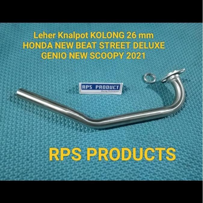 DA6 - Leher Knalpot KOLONG 26 MM HONDA NEW BEAT STREET DELUXE GENIO NEW SCOOPY 2021 Monel Steel Qual