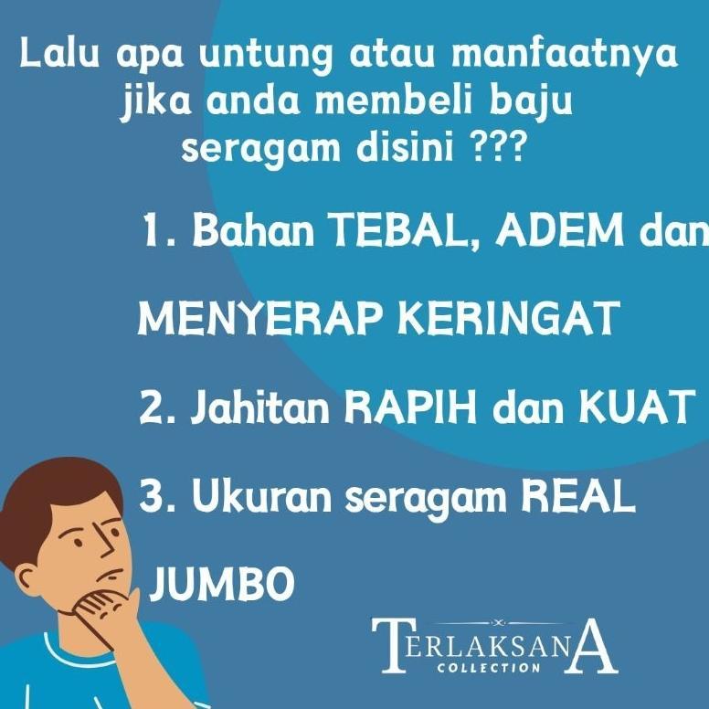 TERBARU  Seragam SMA JUMBO Seragam Sekolah Kemeja Putih SMA Laki-Laki dan Perempuan TERBARU 