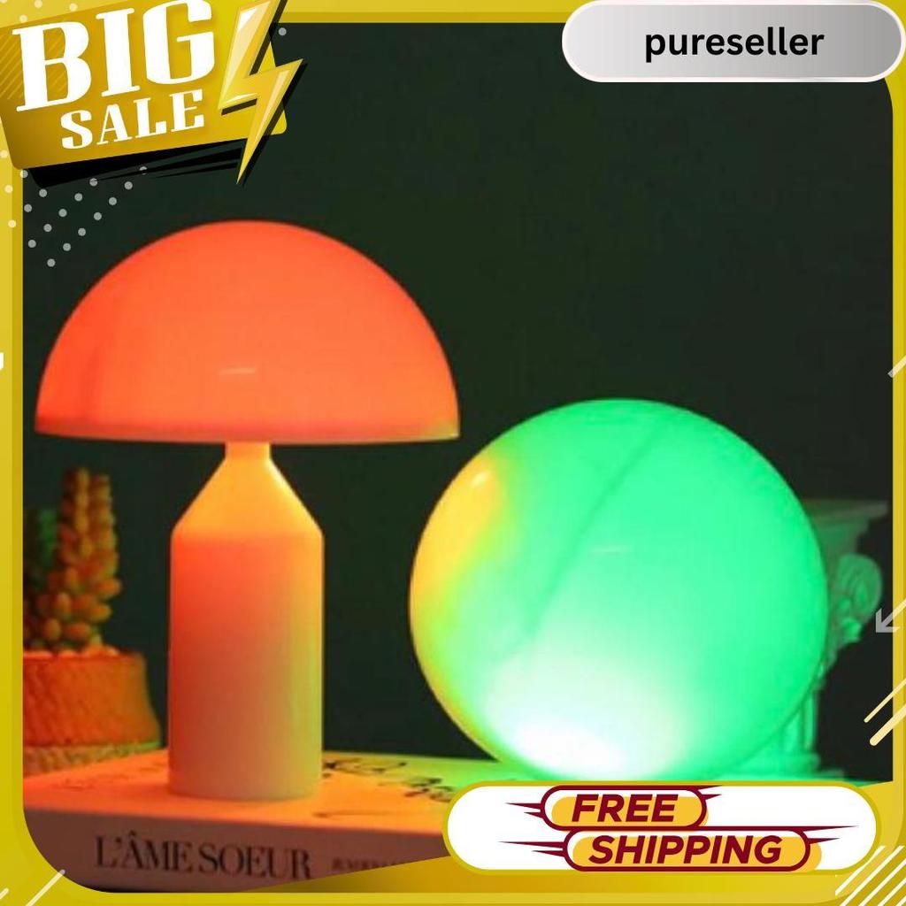 Nomaid.Id - Lampu Tidur Led Bentuk Jamur [Gratis Baterai Aa 2] - Lampu Meja Unik Cocok Untuk Pajanga