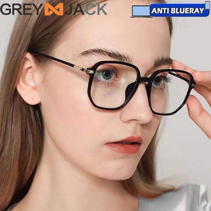 IDSTORE Grey Jack Kacamata  Antiradiasi Blueray Model Kotak Bahan TR90 822 X