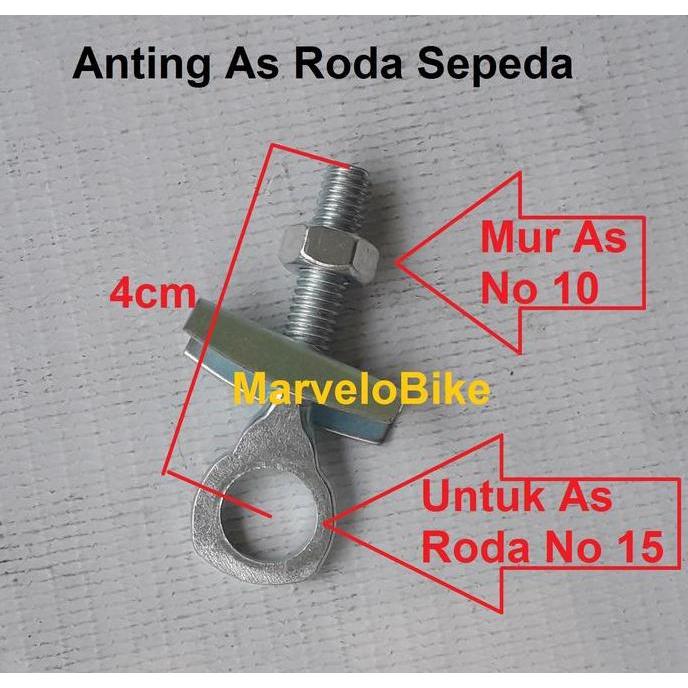 Murah Setelan Rantai Sepeda Anting As Roda Sepeda BMX Fixie Mini Onthel Besi Non COD