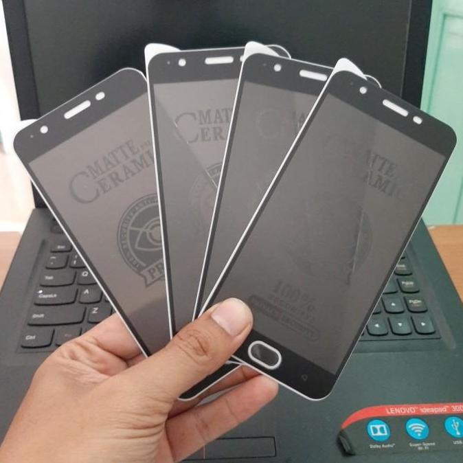 Privacy matte ceramic tempered glass